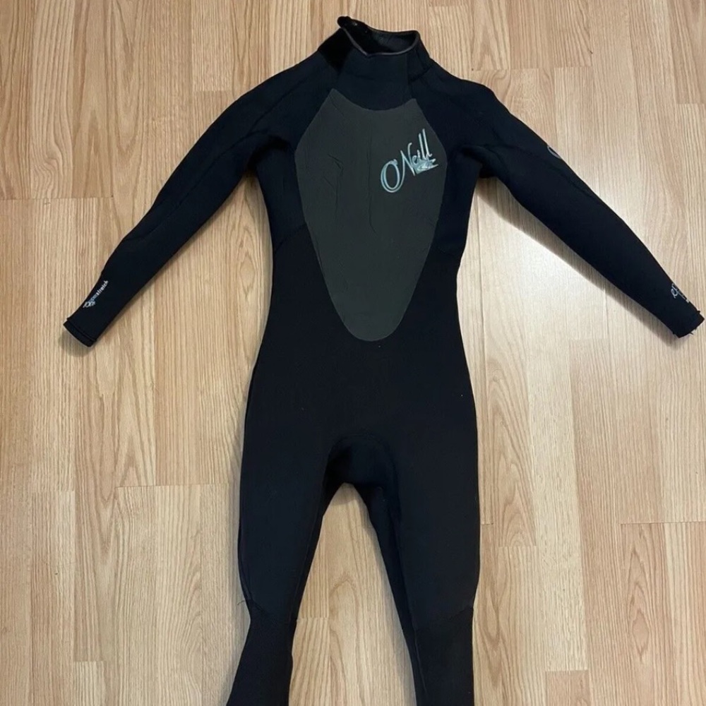 O'Neill Wetsuit Womens One Piece Epic 3/2mm Size 6 Black Full Zip